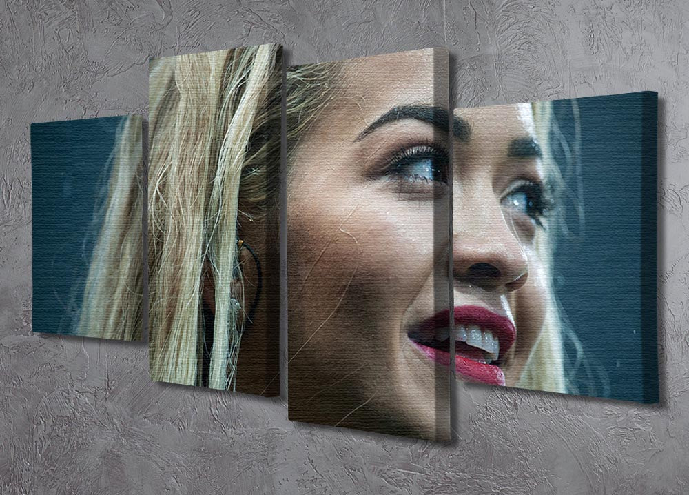 Rita Ora in 2015 4 Split Panel Canvas - Canvas Art Rocks - 2