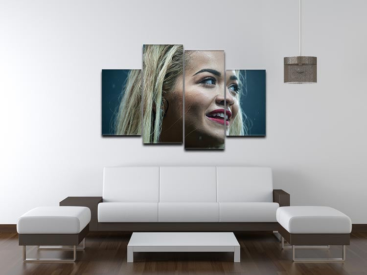 Rita Ora in 2015 4 Split Panel Canvas - Canvas Art Rocks - 3