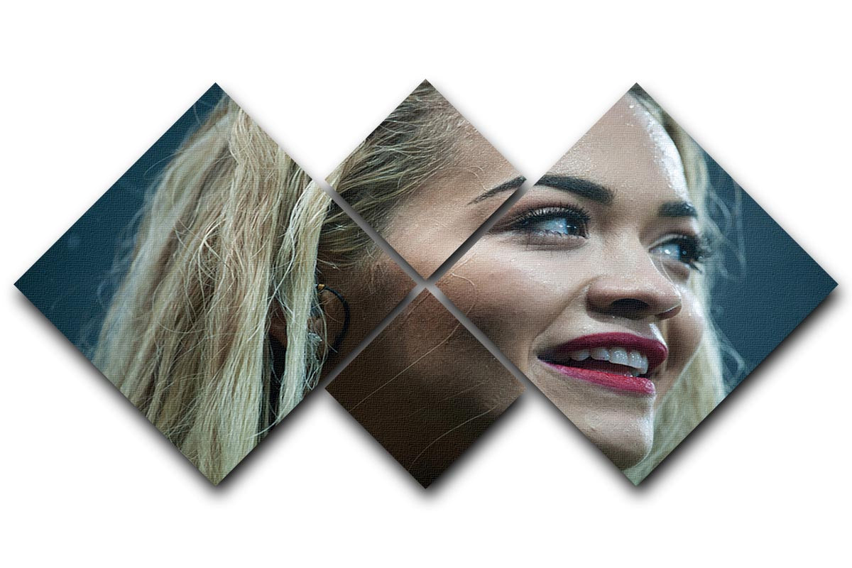 Rita Ora in 2015 4 Square Multi Panel Canvas - Canvas Art Rocks - 1