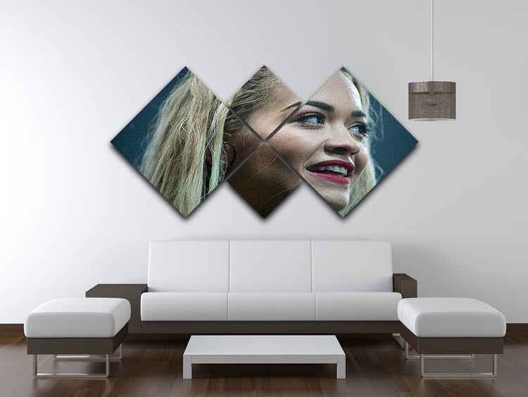 Rita Ora in 2015 4 Square Multi Panel Canvas - Canvas Art Rocks - 3