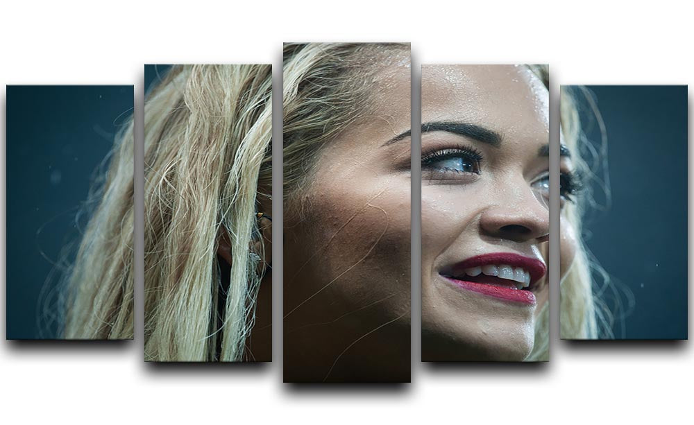 Rita Ora in 2015 5 Split Panel Canvas - Canvas Art Rocks - 1