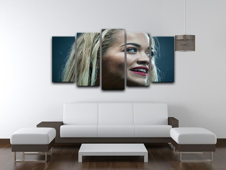 Rita Ora in 2015 5 Split Panel Canvas - Canvas Art Rocks - 3