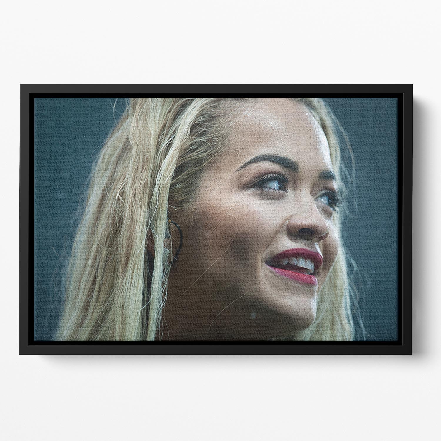 Rita Ora in 2015 Floating Framed Canvas - Canvas Art Rocks - 2