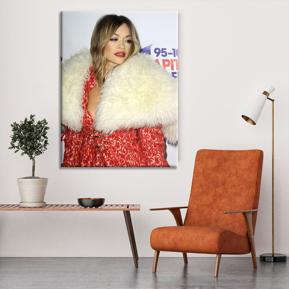 Rita Ora in red Canvas Print or Poster - Canvas Art Rocks - 6