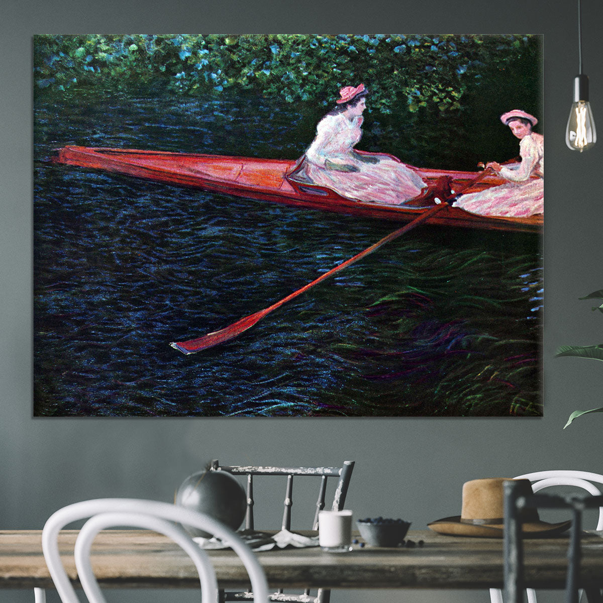 River Epte by Monet Canvas Print or Poster - Canvas Art Rocks - 3