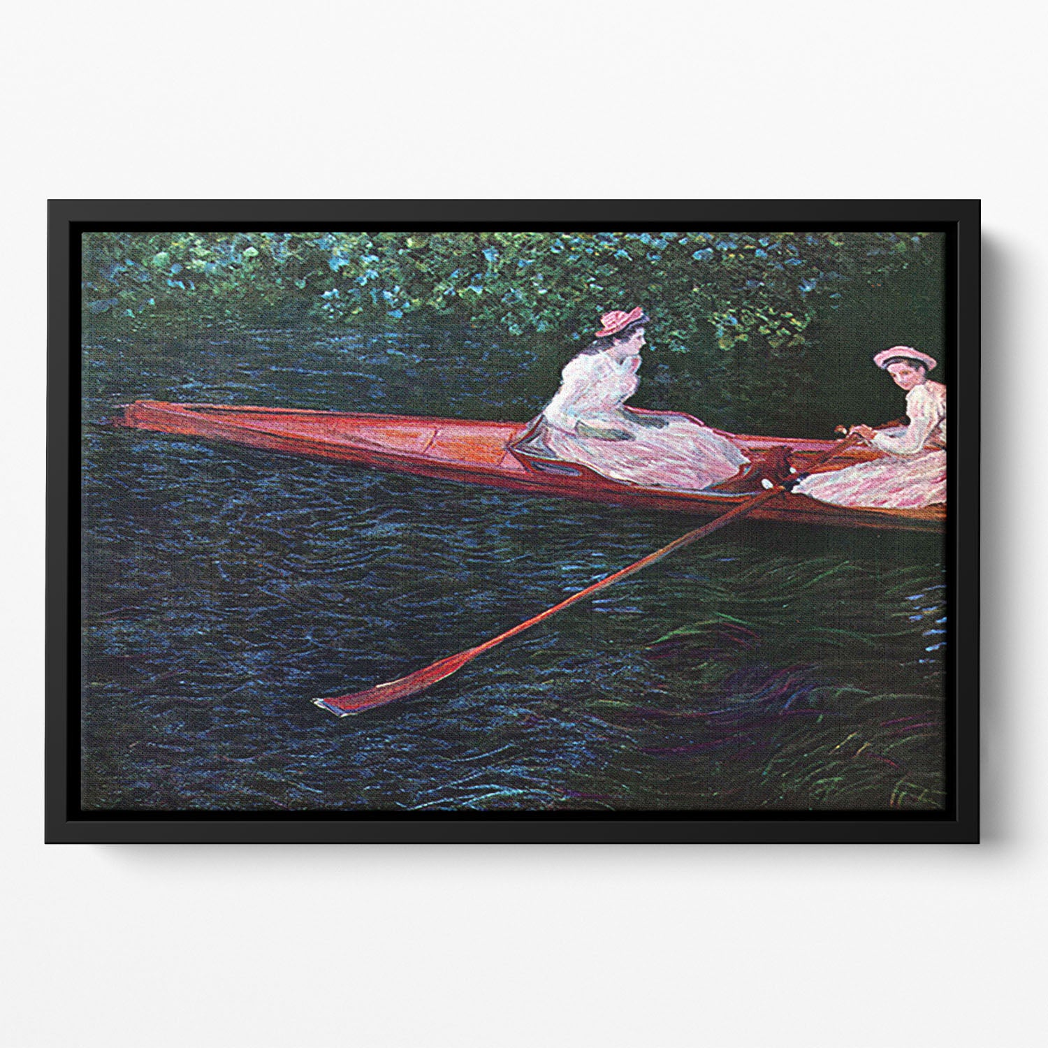 River Epte by Monet Floating Framed Canvas