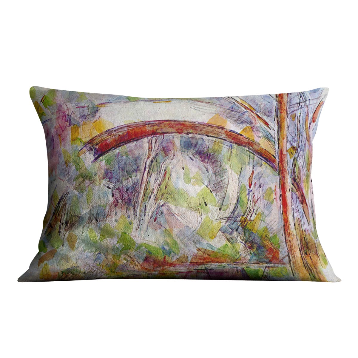River at the Bridge of Three Sources by Cezanne Cushion