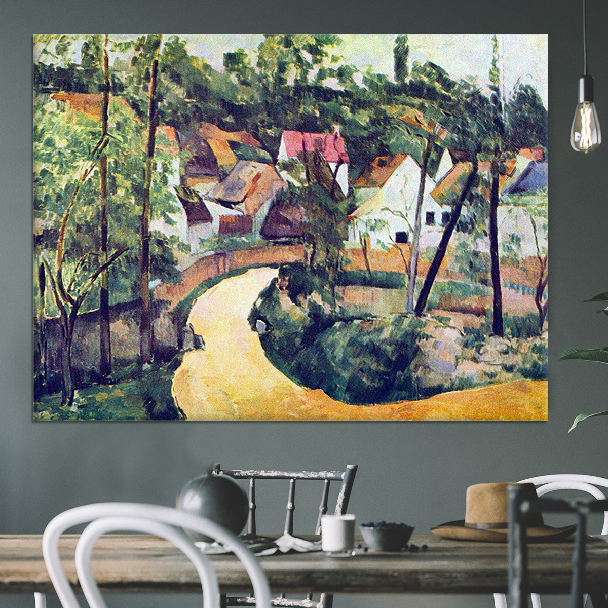 Road bend by Cezanne Canvas Print or Poster - Canvas Art Rocks - 3