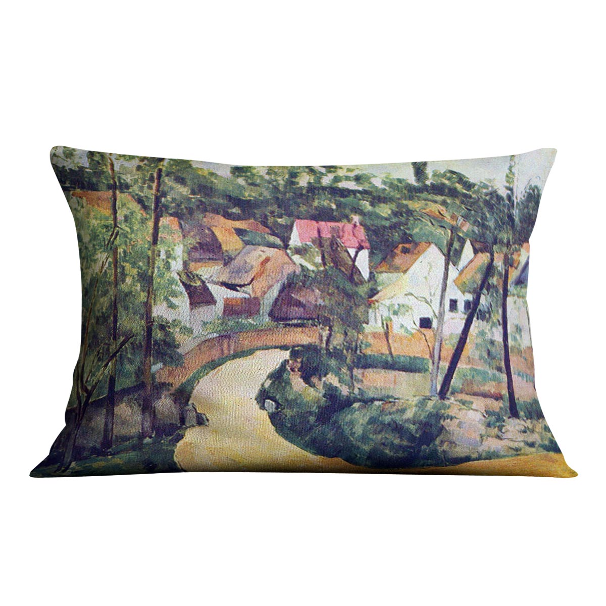 Road bend by Cezanne Cushion