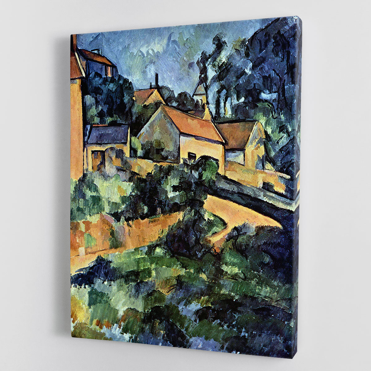 Road curve in Montgeroult by Cezanne Canvas Print or Poster - Canvas Art Rocks - 1