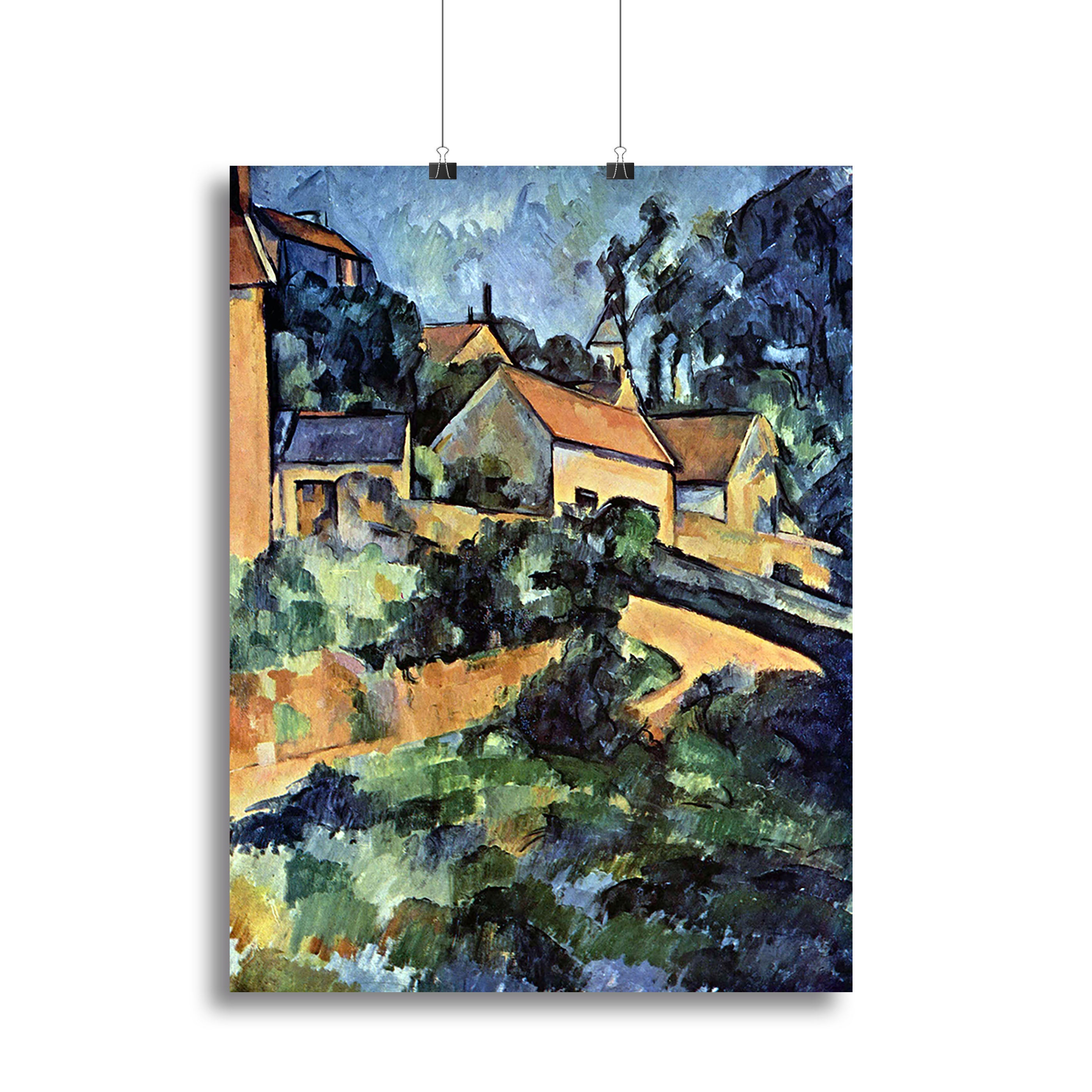 Road curve in Montgeroult by Cezanne Canvas Print or Poster - Canvas Art Rocks - 2