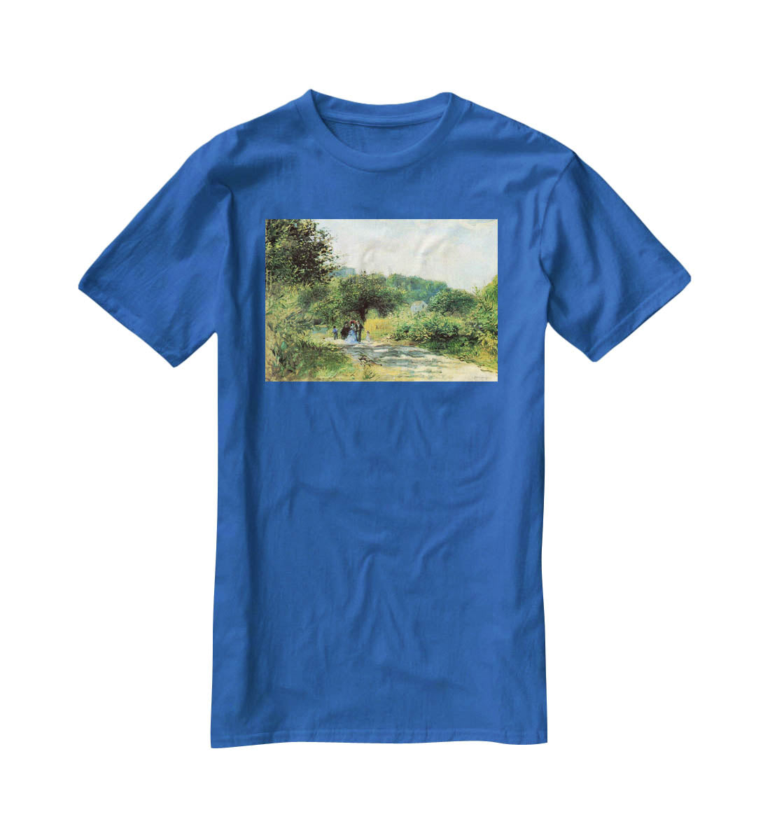 Road to Louveciennes by Renoir T-Shirt - Canvas Art Rocks - 2
