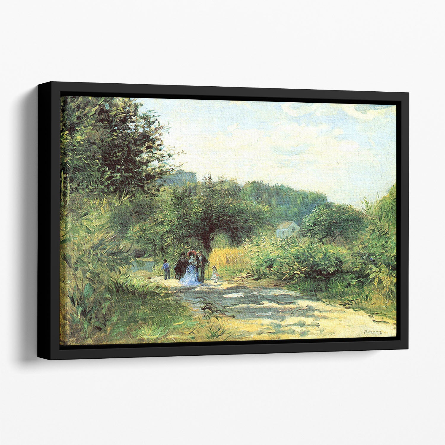 Road to Louveciennes by Renoir Floating Framed Canvas