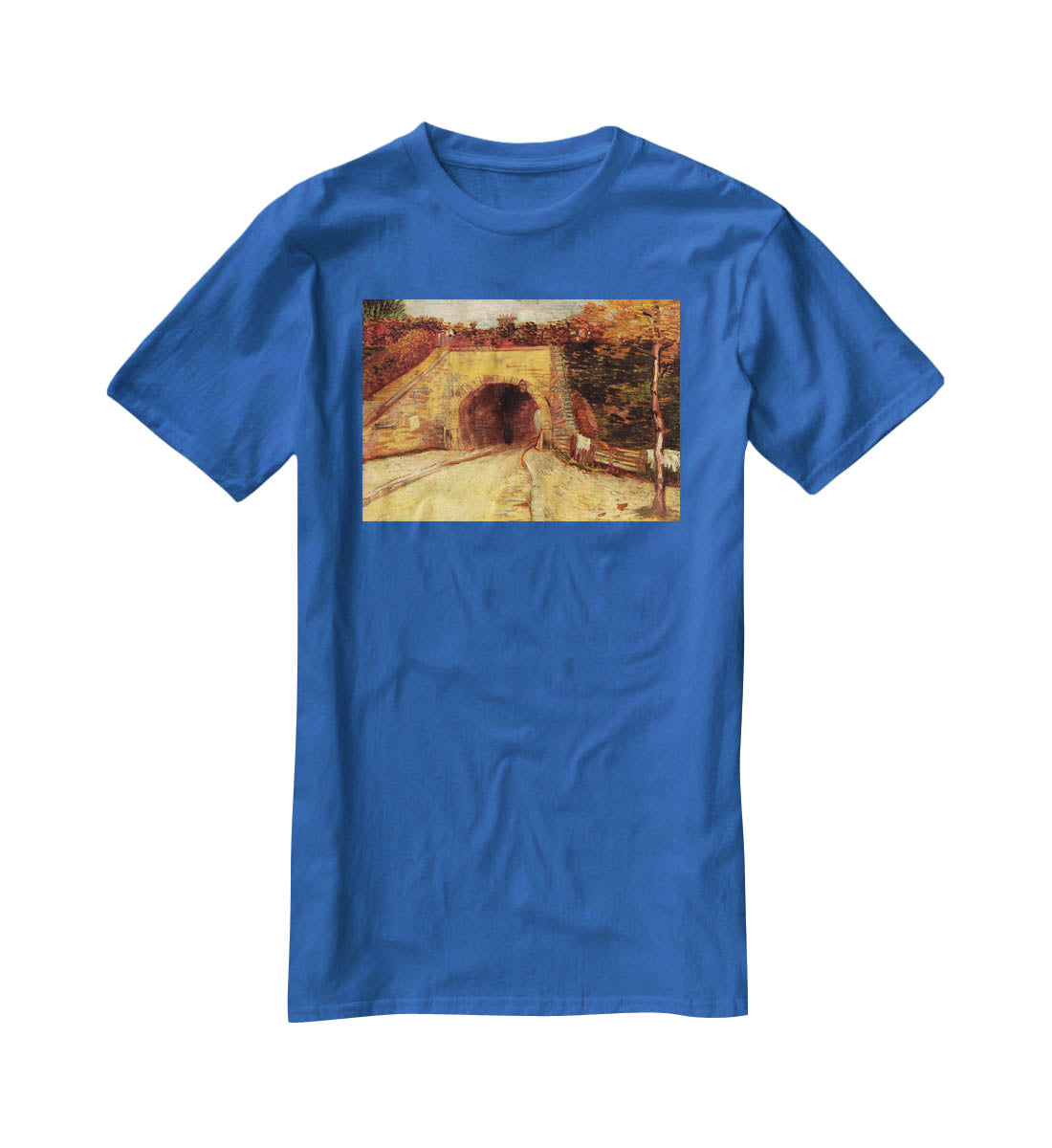 Roadway with Underpass The Viaduct by Van Gogh T-Shirt - Canvas Art Rocks - 2