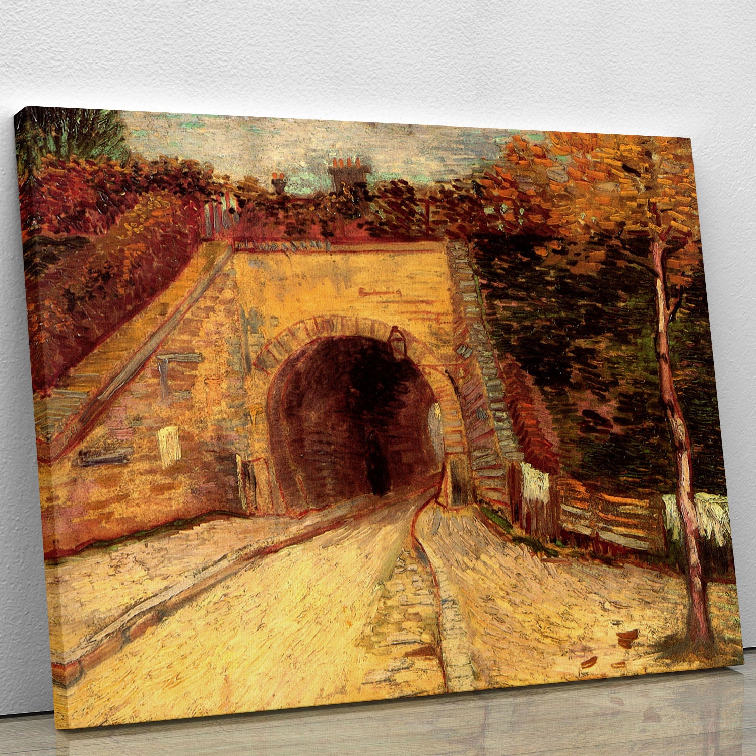Roadway with Underpass The Viaduct by Van Gogh Canvas Print or Poster - Canvas Art Rocks - 1
