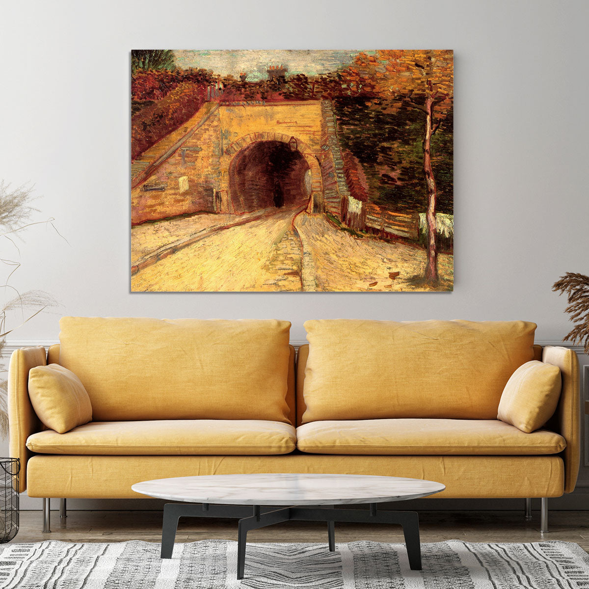 Roadway with Underpass The Viaduct by Van Gogh Canvas Print or Poster - Canvas Art Rocks - 4
