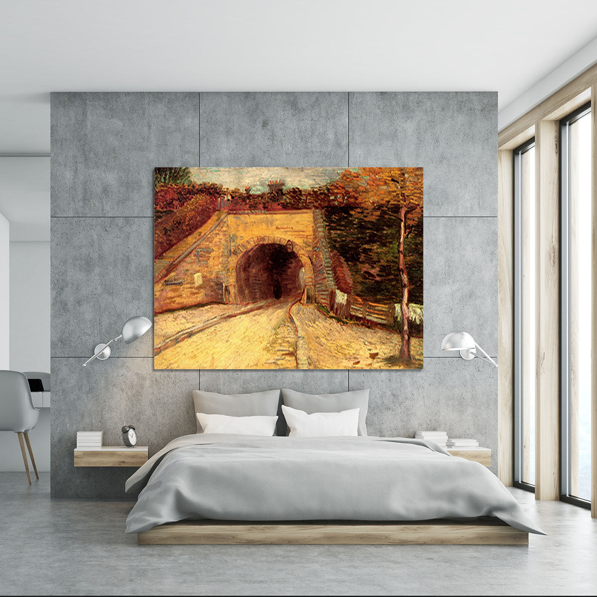 Roadway with Underpass The Viaduct by Van Gogh Canvas Print or Poster - Canvas Art Rocks - 5