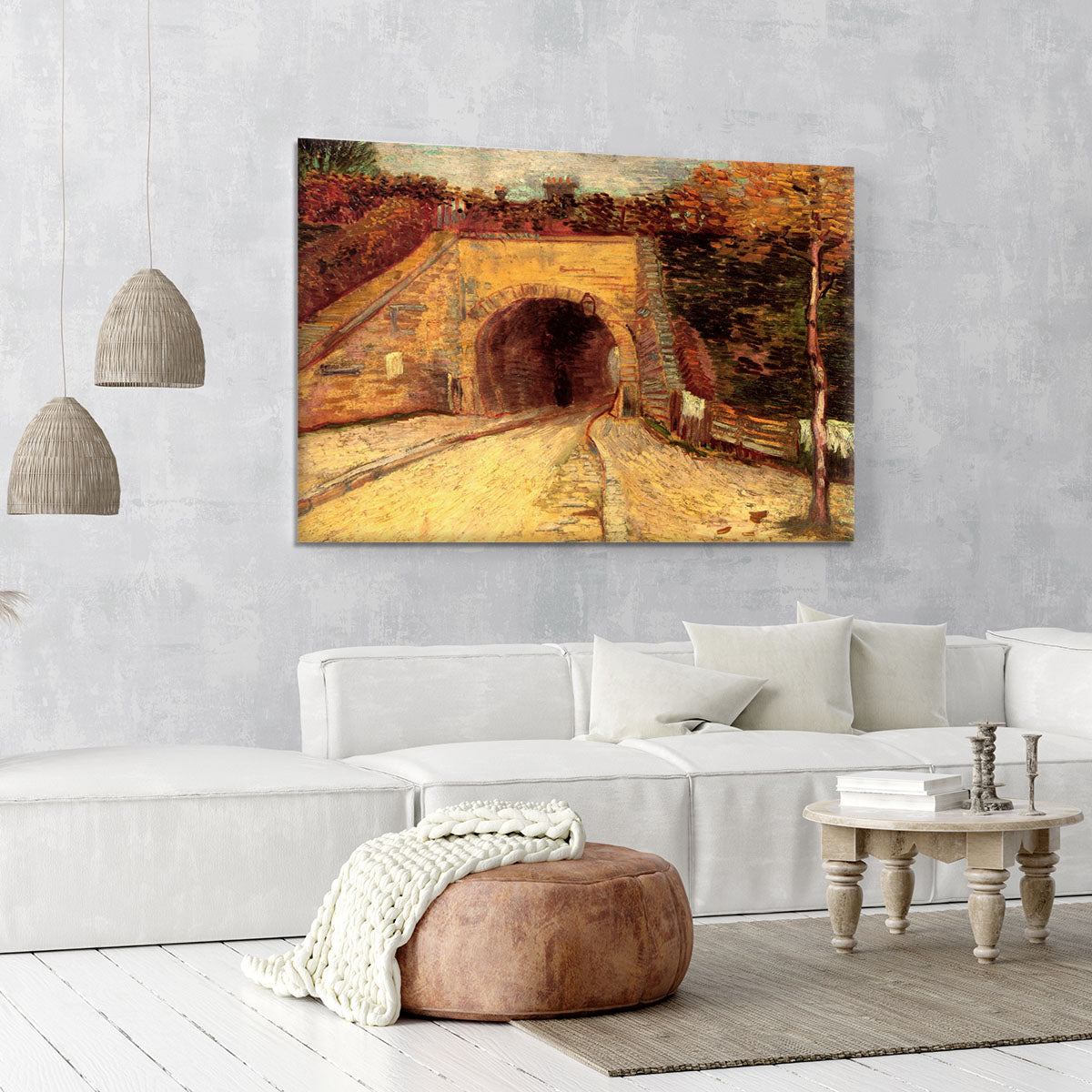 Roadway with Underpass The Viaduct by Van Gogh Canvas Print or Poster - Canvas Art Rocks - 6