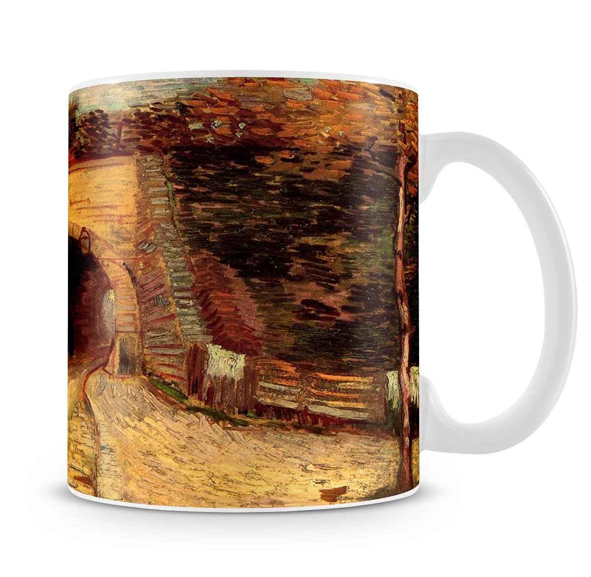 Roadway with Underpass The Viaduct by Van Gogh Mug - Canvas Art Rocks - 4