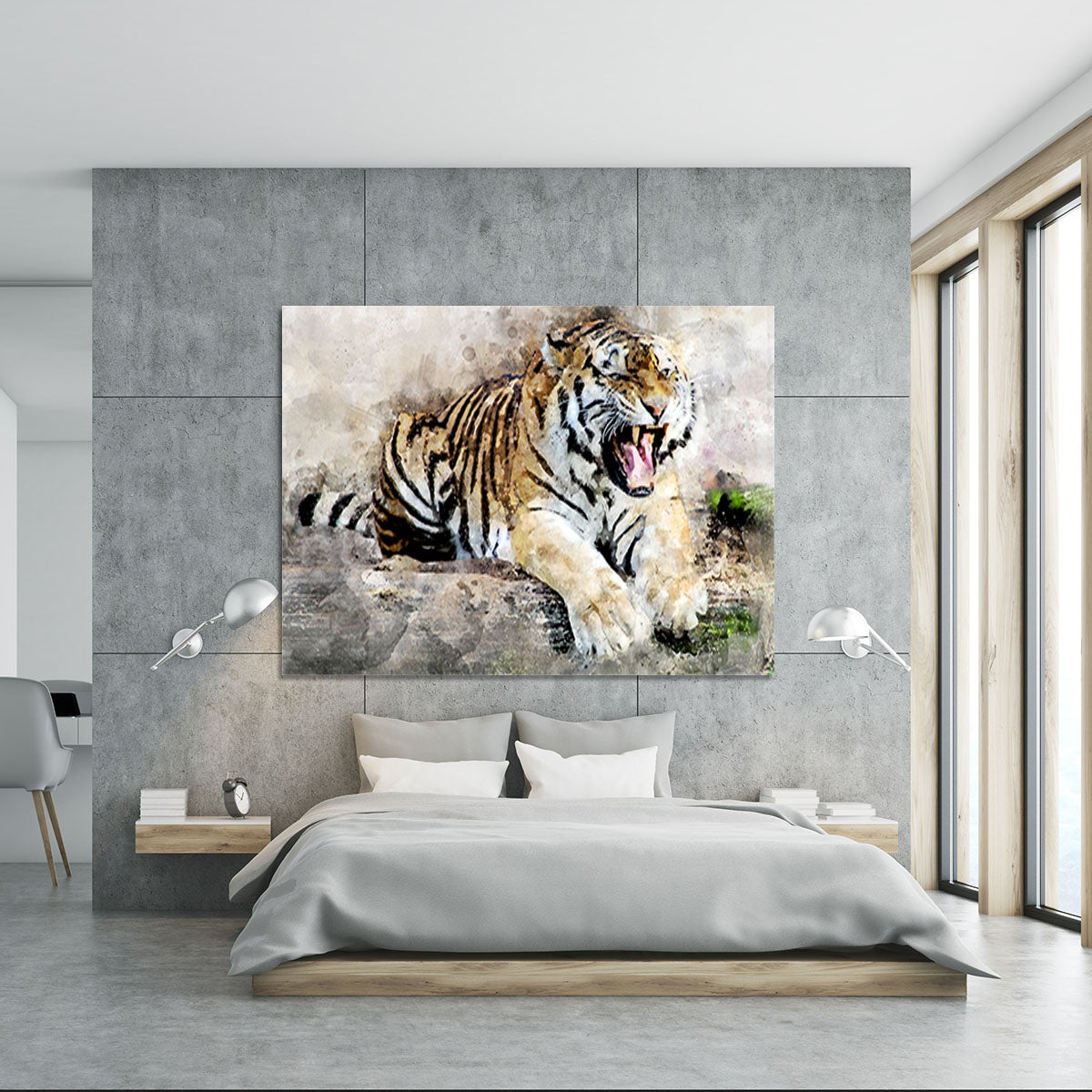 Roaring Tiger Canvas Print or Poster - Canvas Art Rocks - 5