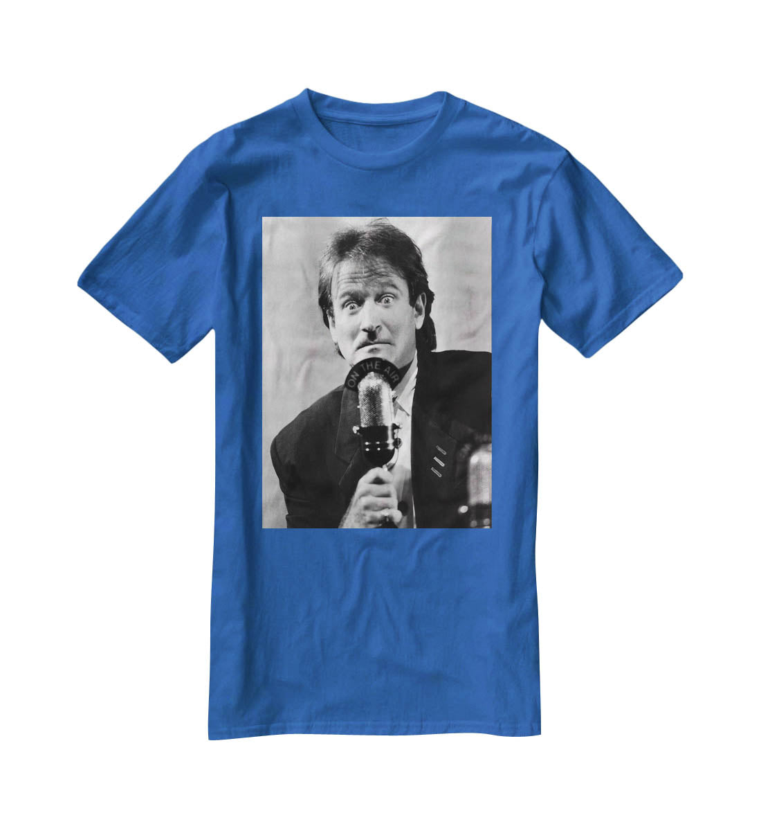 Robin Williams at the microphone T-Shirt - Canvas Art Rocks - 2