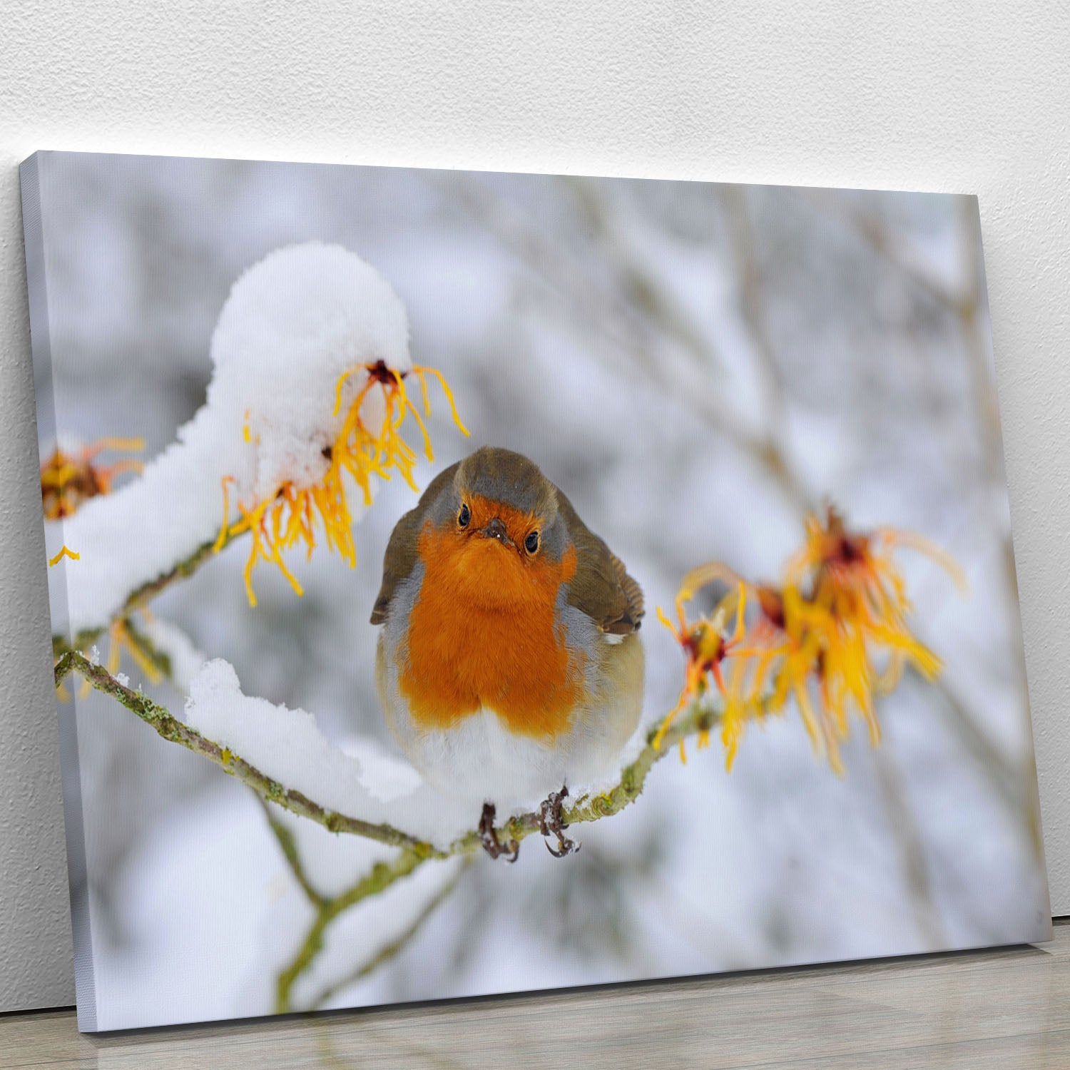 Robin in the Snow Canvas Print or Poster - Canvas Art Rocks - 1