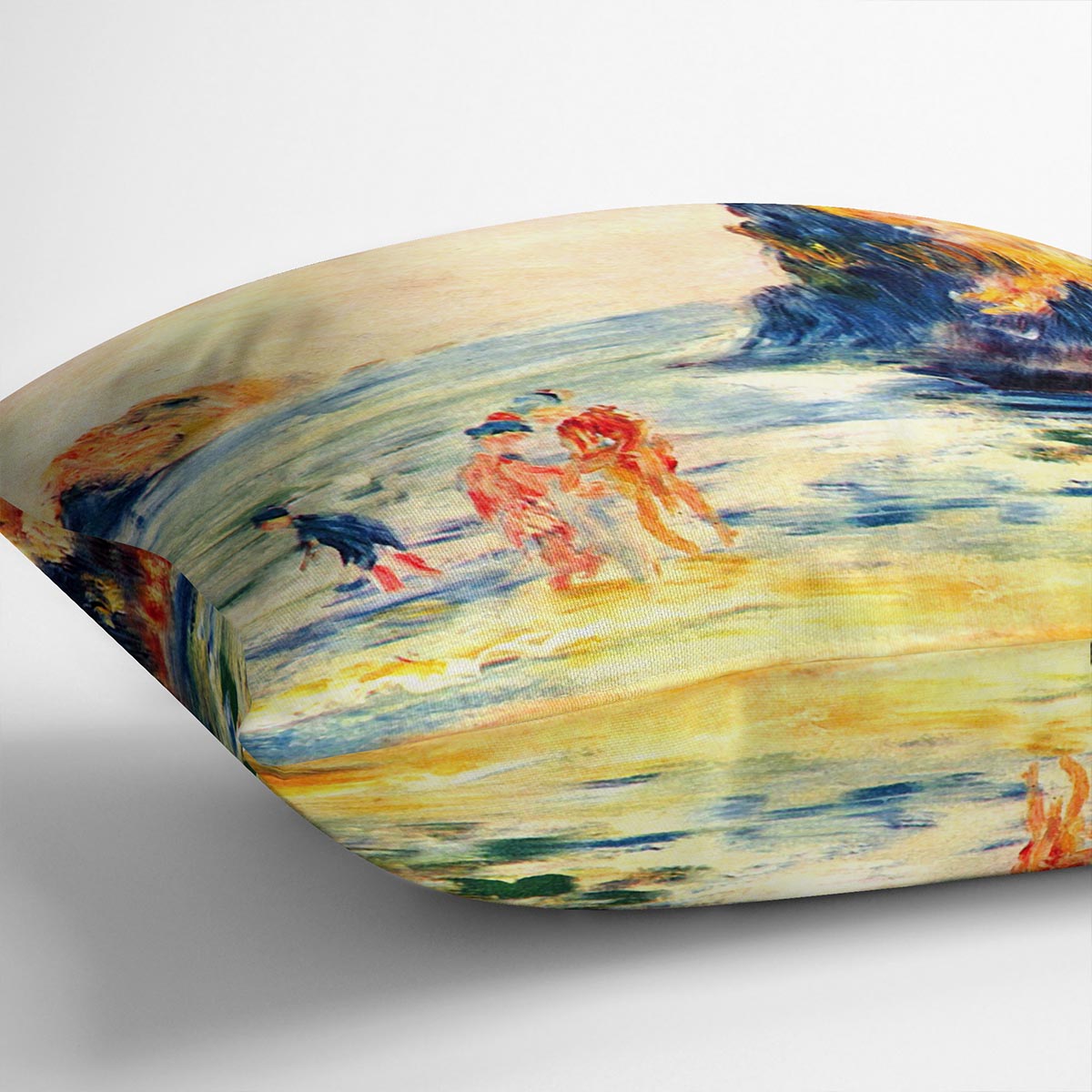 Rock cliffs in Guernsey by Renoir Cushion