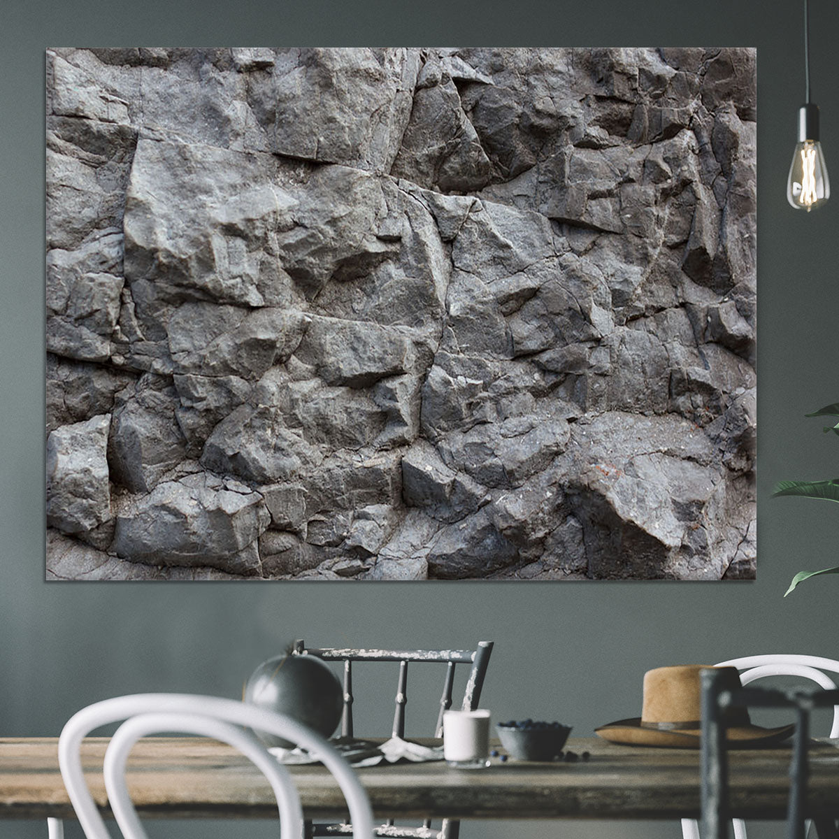 Rock texture background Canvas Print or Poster - Canvas Art Rocks - 3