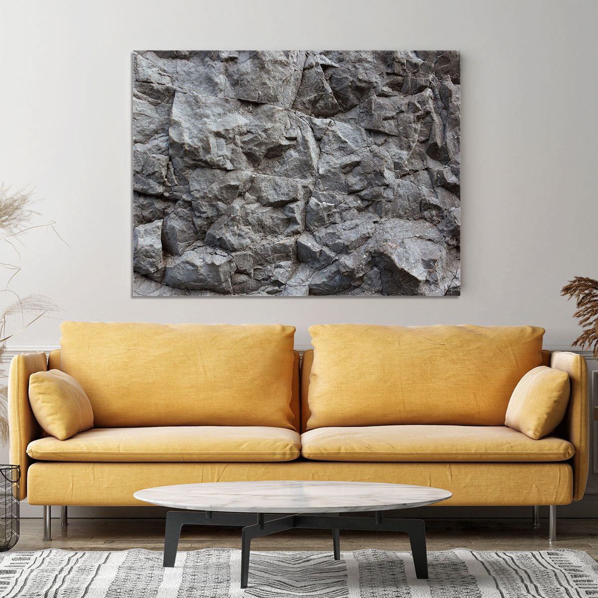 Rock texture background Canvas Print or Poster - Canvas Art Rocks - 4