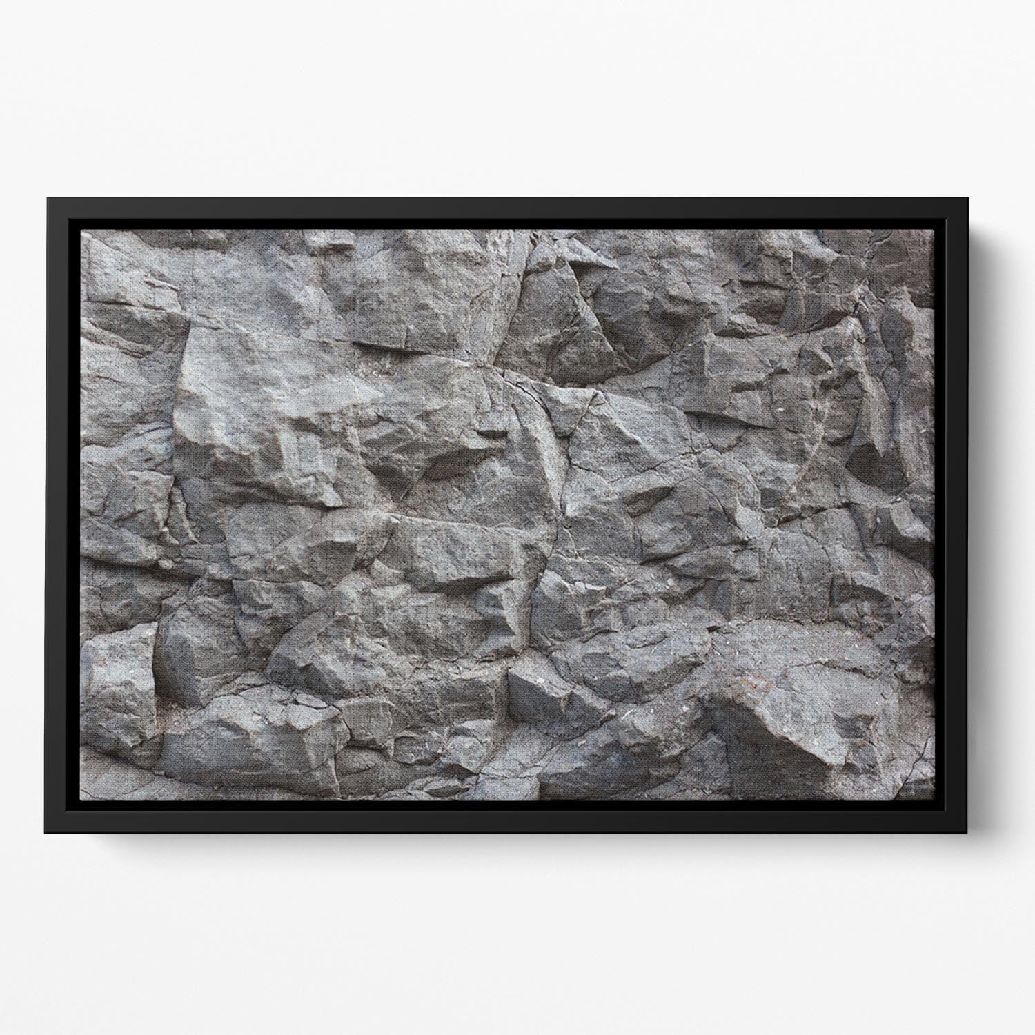 Rock texture background Floating Framed Canvas - Canvas Art Rocks - 2