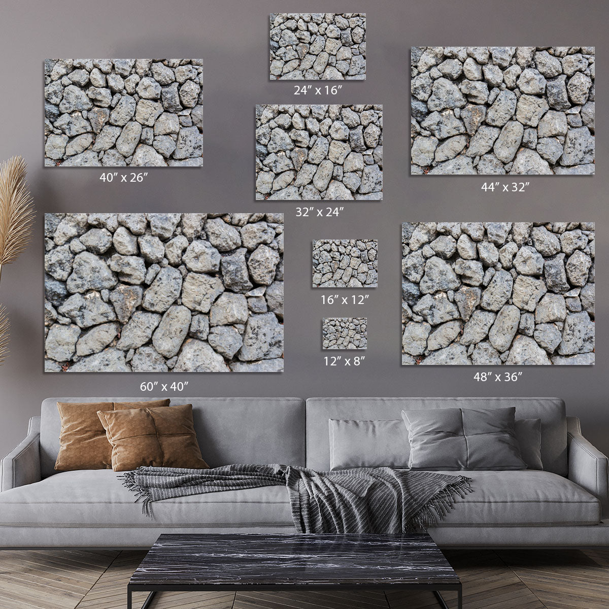 Rock wall texture Canvas Print or Poster - Canvas Art Rocks - 7