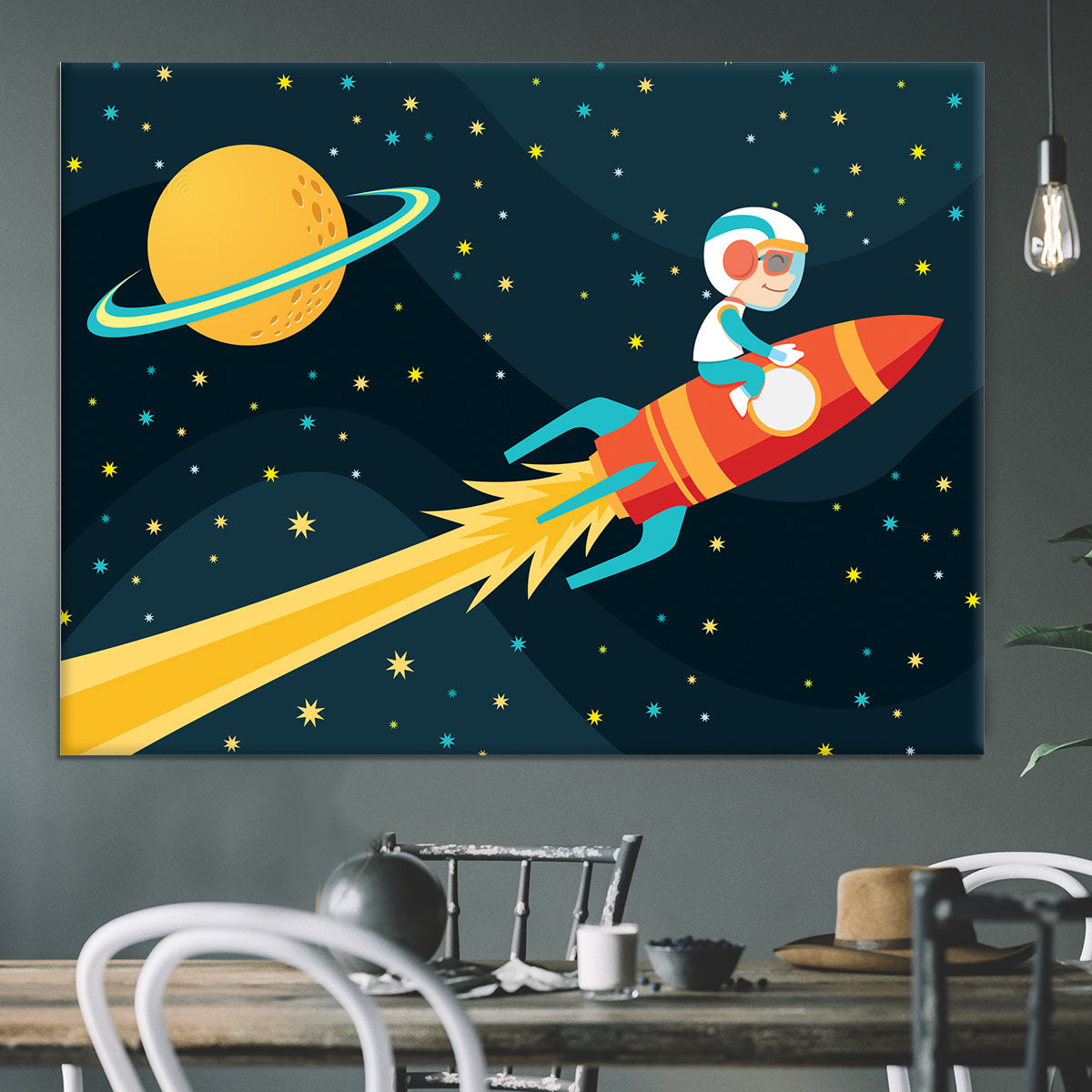 Rocket Boy Canvas Print or Poster - Canvas Art Rocks - 3