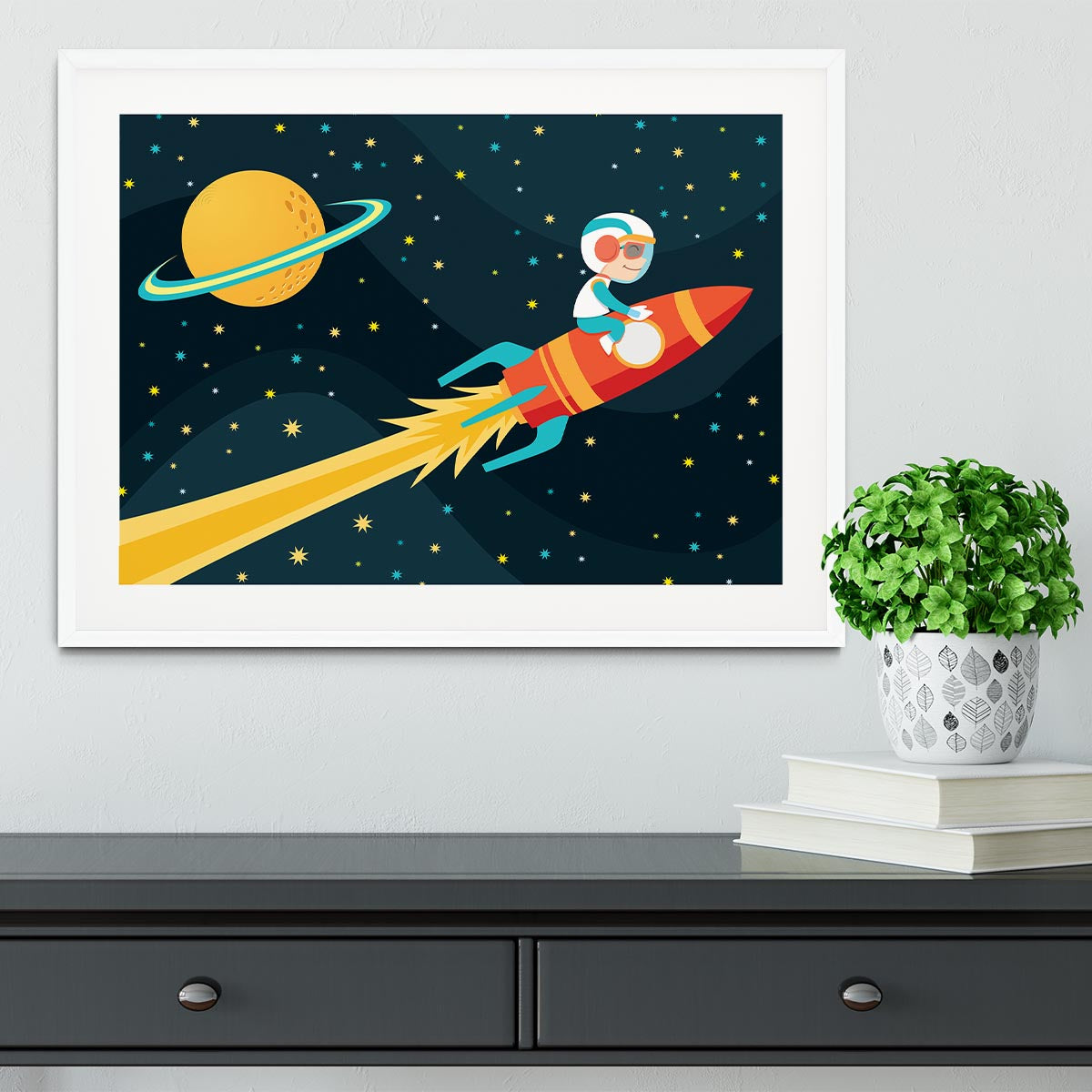 Rocket Boy Framed Print - Canvas Art Rocks - 5