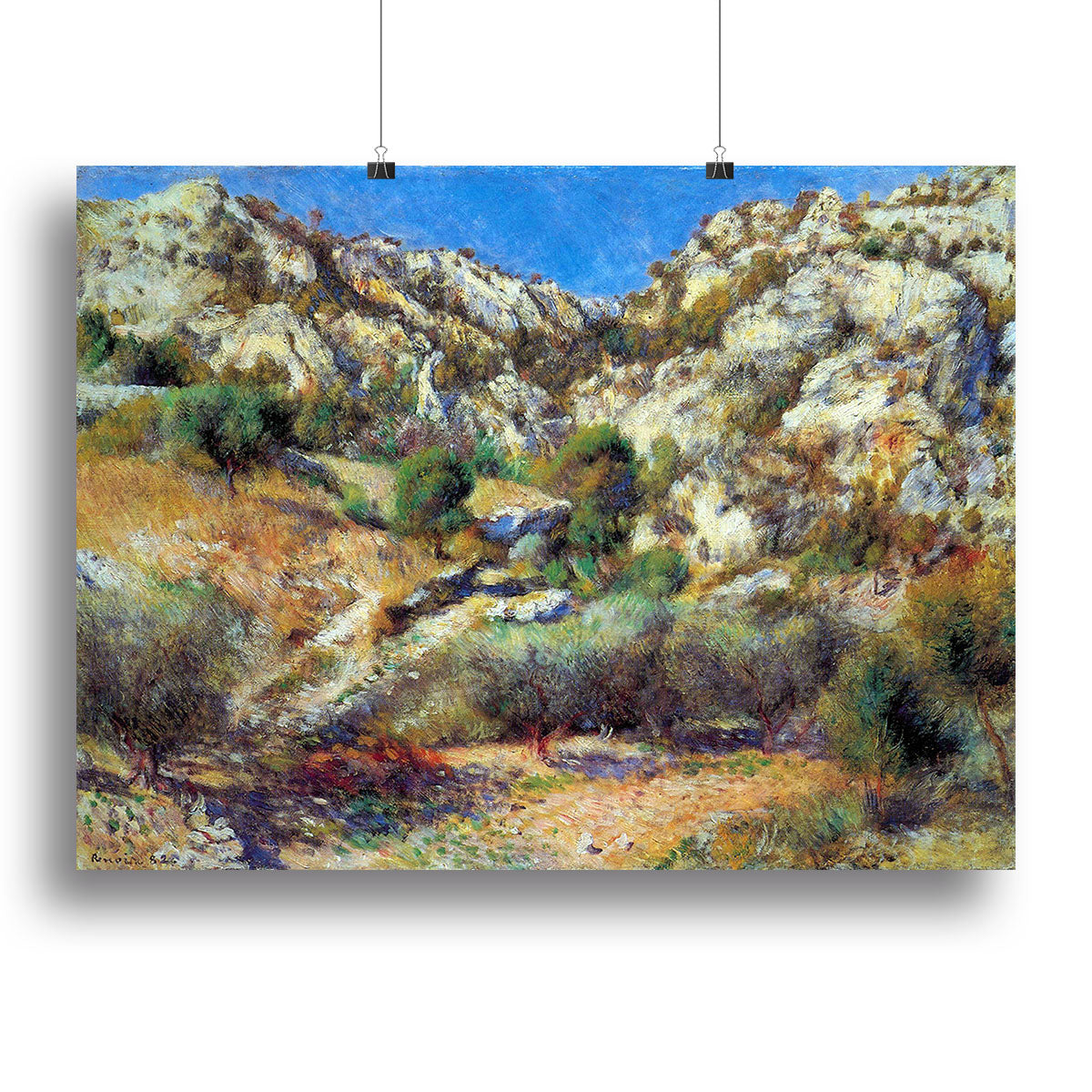 Rocks at LEstage by Renoir Canvas Print or Poster - Canvas Art Rocks - 2