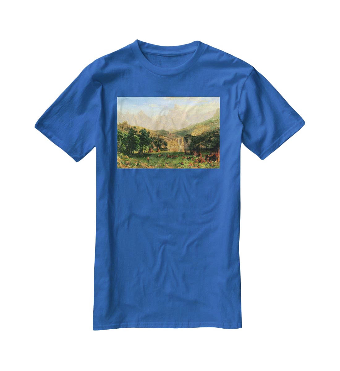 Rocky Montains at Lander's Peak by Bierstadt T-Shirt - Canvas Art Rocks - 2