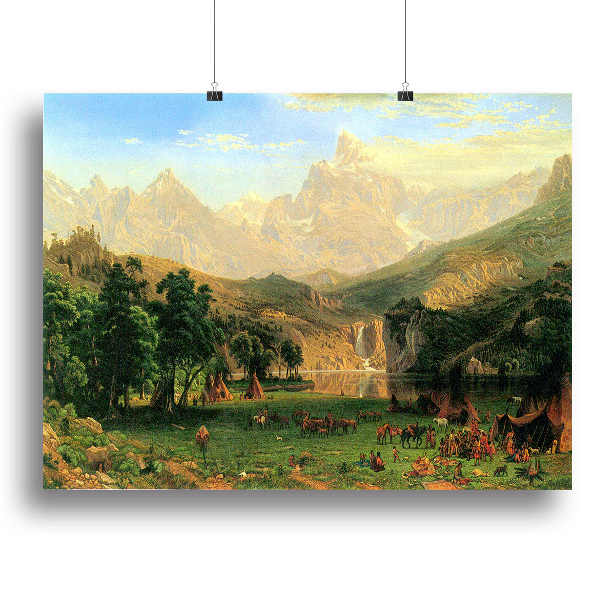 Rocky Montains at Lander's Peak by Bierstadt Canvas Print or Poster - Canvas Art Rocks - 2