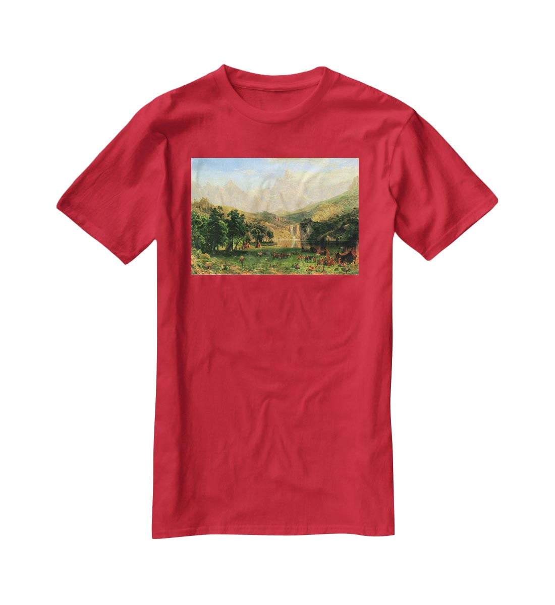Rocky Montains at Lander's Peak by Bierstadt T-Shirt - Canvas Art Rocks - 4