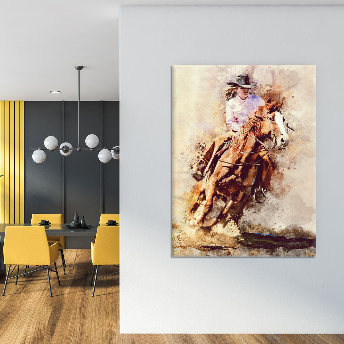 Rodeo Painting Canvas Print or Poster - Canvas Art Rocks - 4