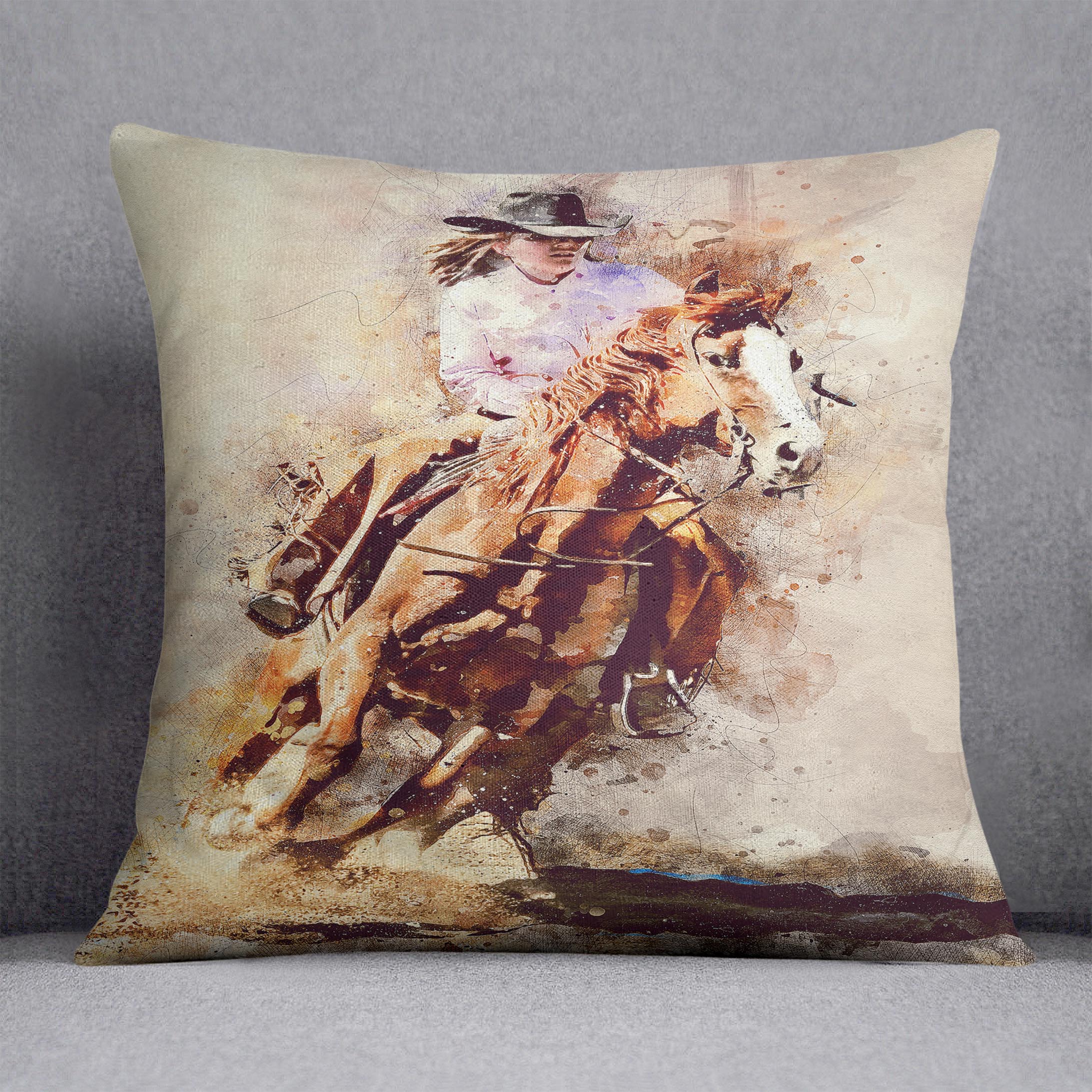 Rodeo Painting Cushion