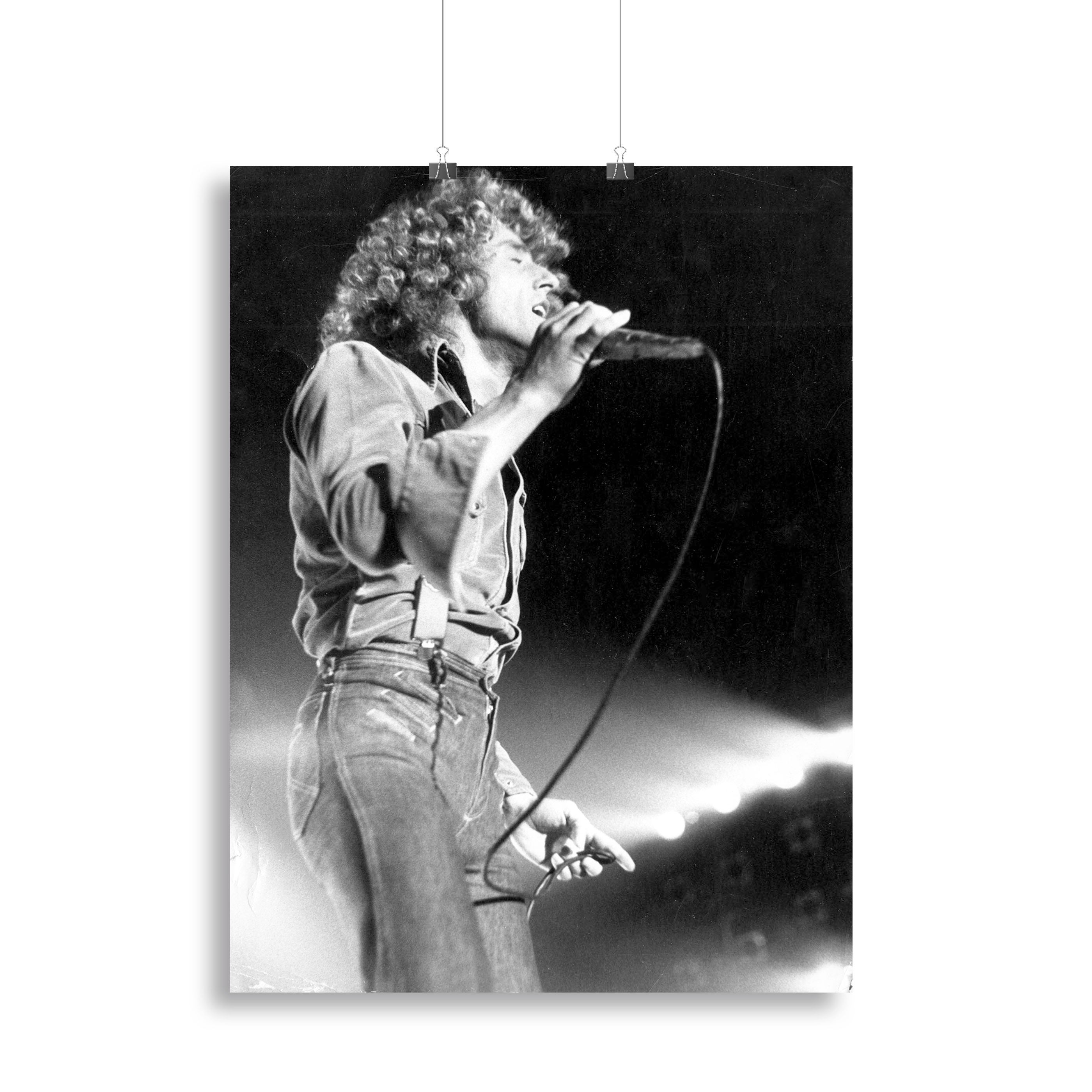 Roger Daltrey on stage Canvas Print or Poster - Canvas Art Rocks - 2