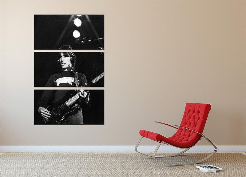 Roger Waters 3 Split Panel Canvas Print - Canvas Art Rocks - 2
