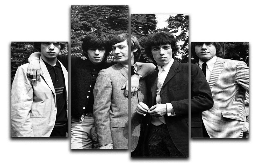Rolling Stones 1964 4 Split Panel Canvas  - Canvas Art Rocks - 1