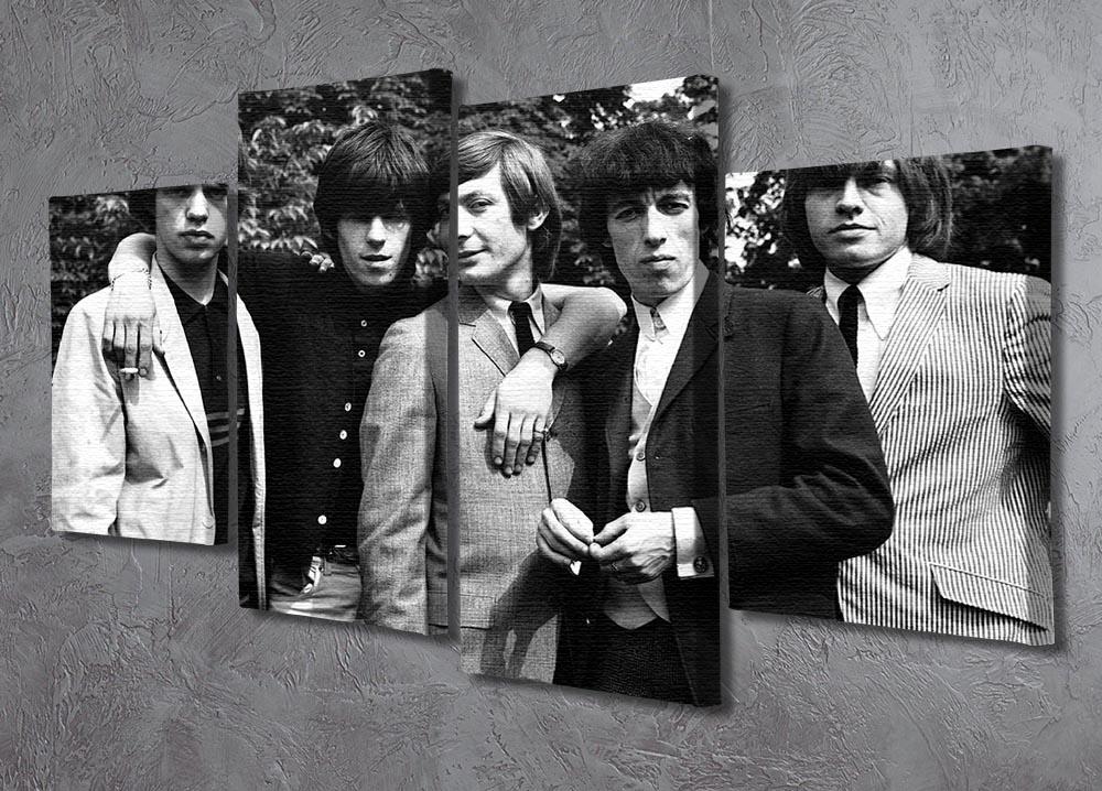 Rolling Stones 1964 4 Split Panel Canvas - Canvas Art Rocks - 2