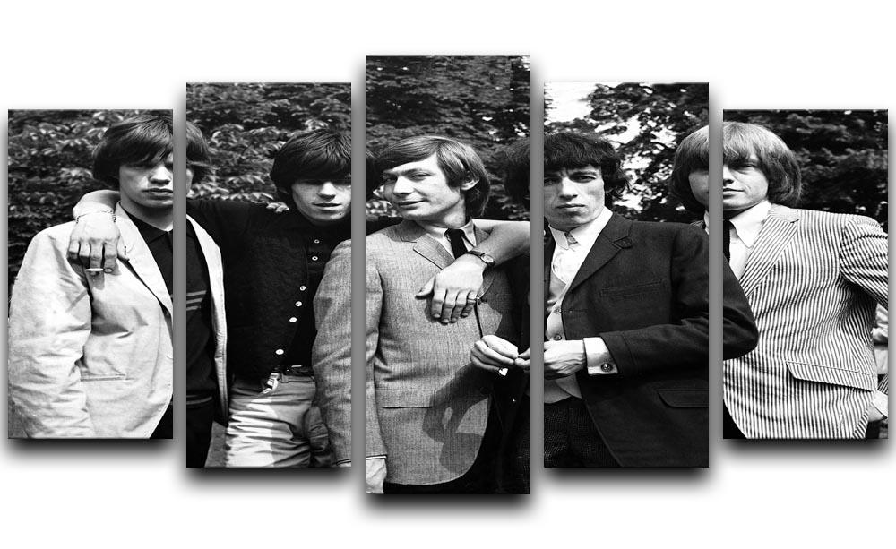 Rolling Stones 1964 5 Split Panel Canvas  - Canvas Art Rocks - 1