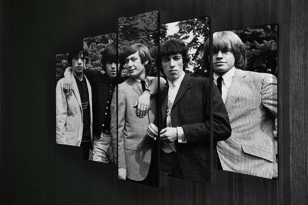 Rolling Stones 1964 5 Split Panel Canvas - Canvas Art Rocks - 2