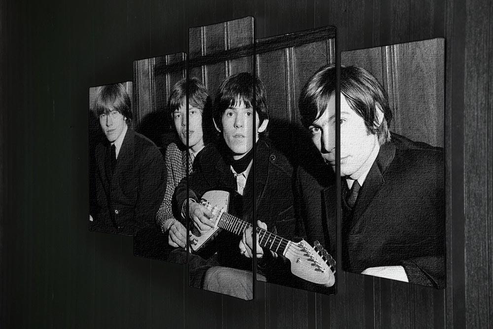 Rolling Stones donate guitar 5 Split Panel Canvas - Canvas Art Rocks - 2