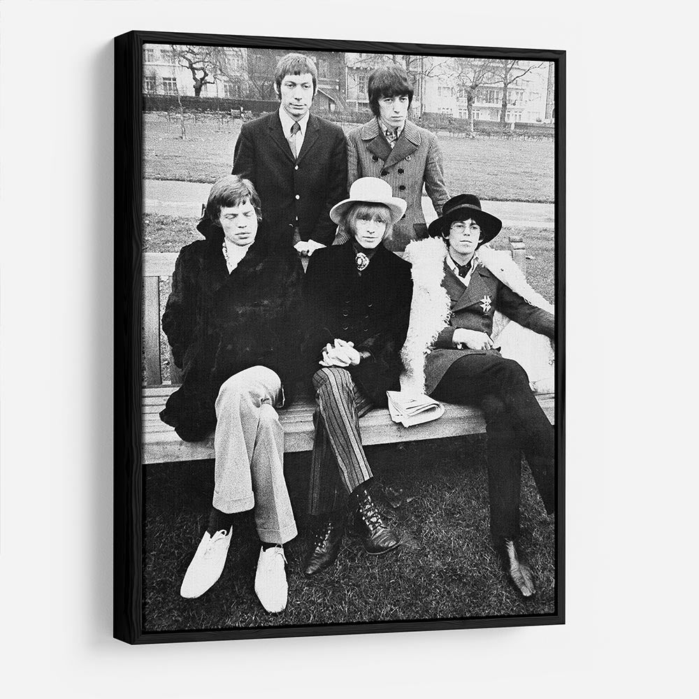 Rolling Stones on a bench HD Metal Print