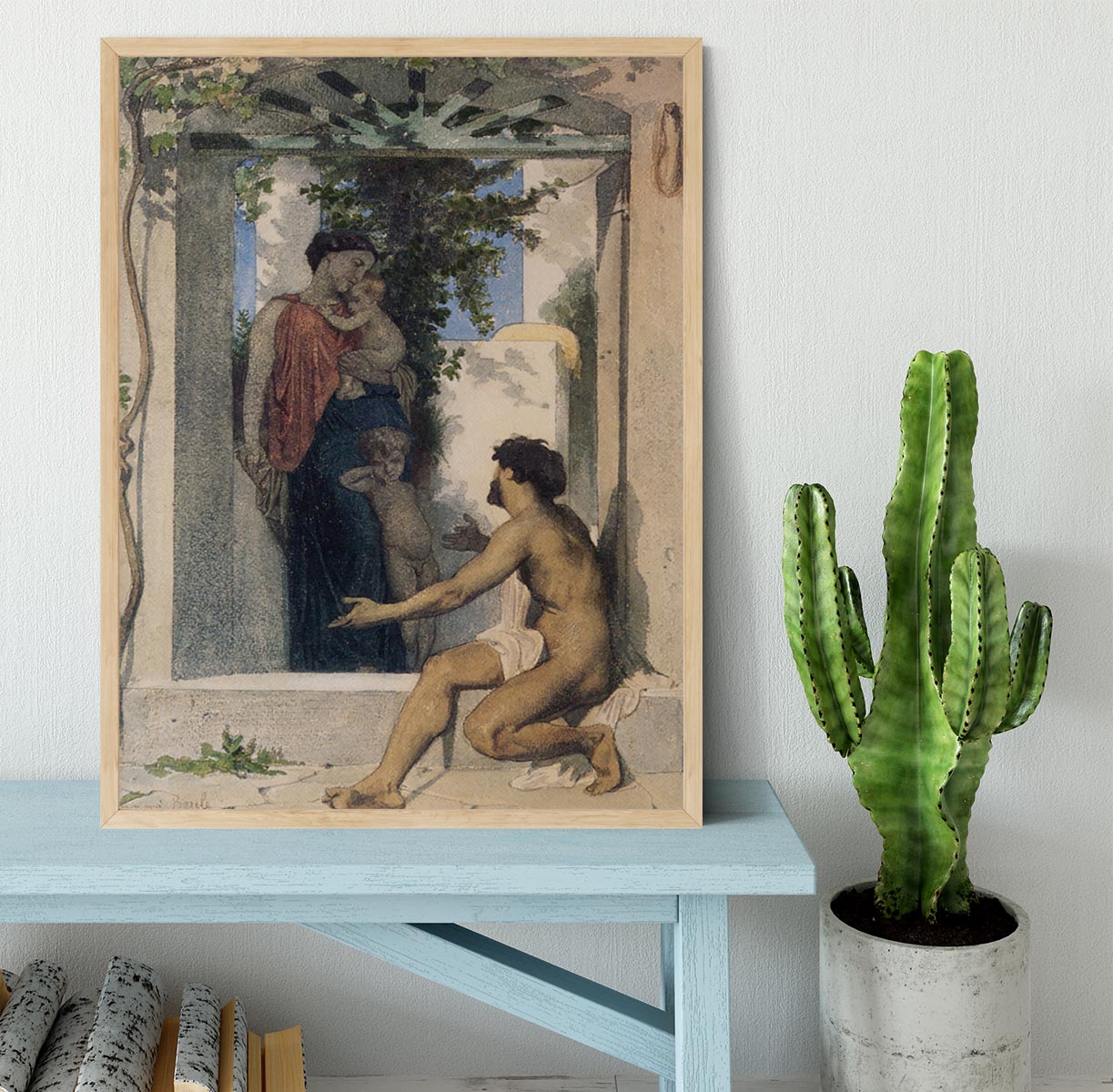 Roman Charity Unknown By Bouguereau Framed Print - Canvas Art Rocks - 4