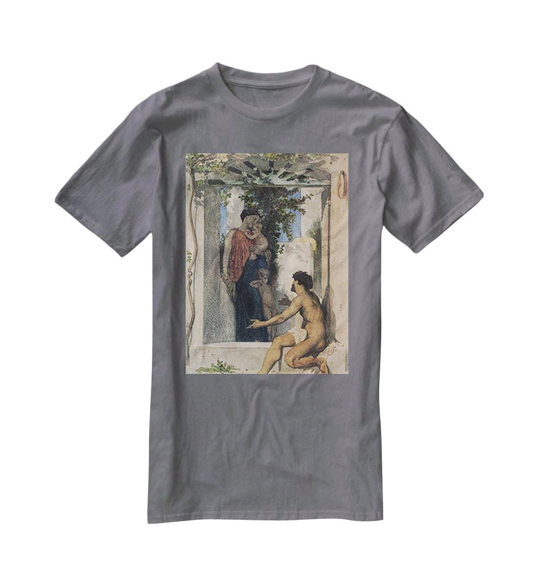 Roman Charity Unknown By Bouguereau T-Shirt - Canvas Art Rocks - 3