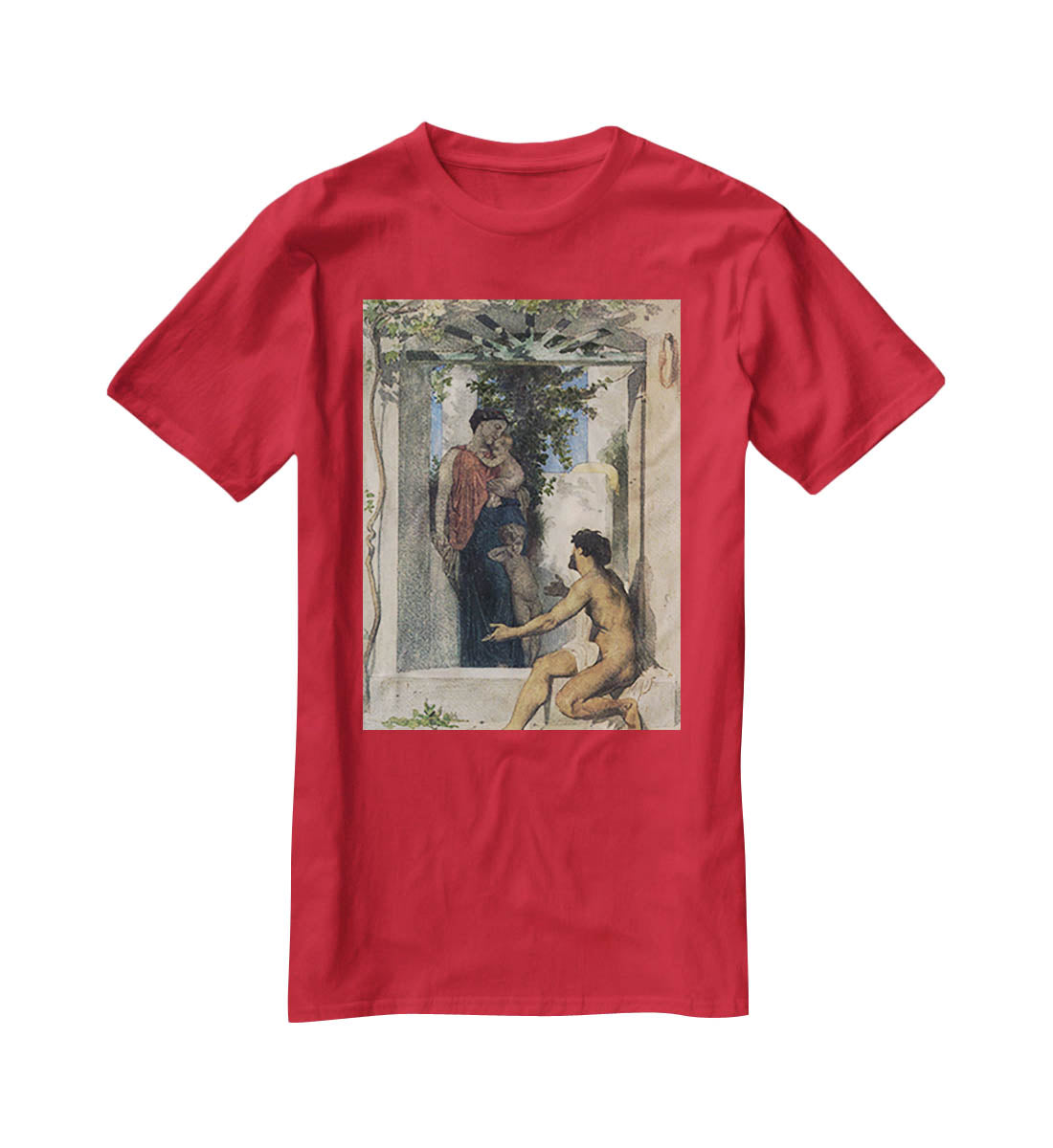 Roman Charity Unknown By Bouguereau T-Shirt - Canvas Art Rocks - 4